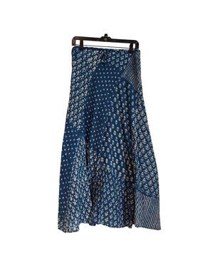Anokhi Maxi Skirt S Boho Patchwork Indie Sleaze Artesian Indian Block Print